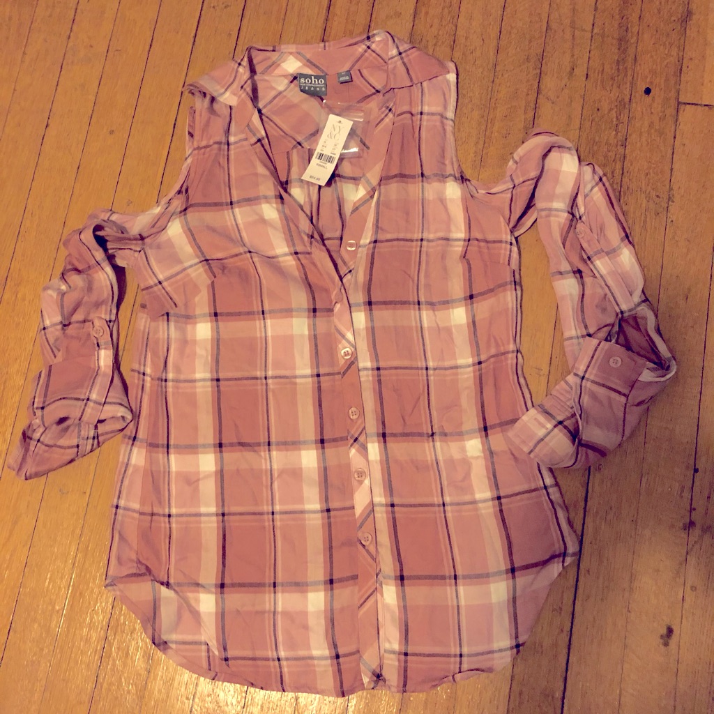 Brand New New York And Co Open Shoulder Blouse